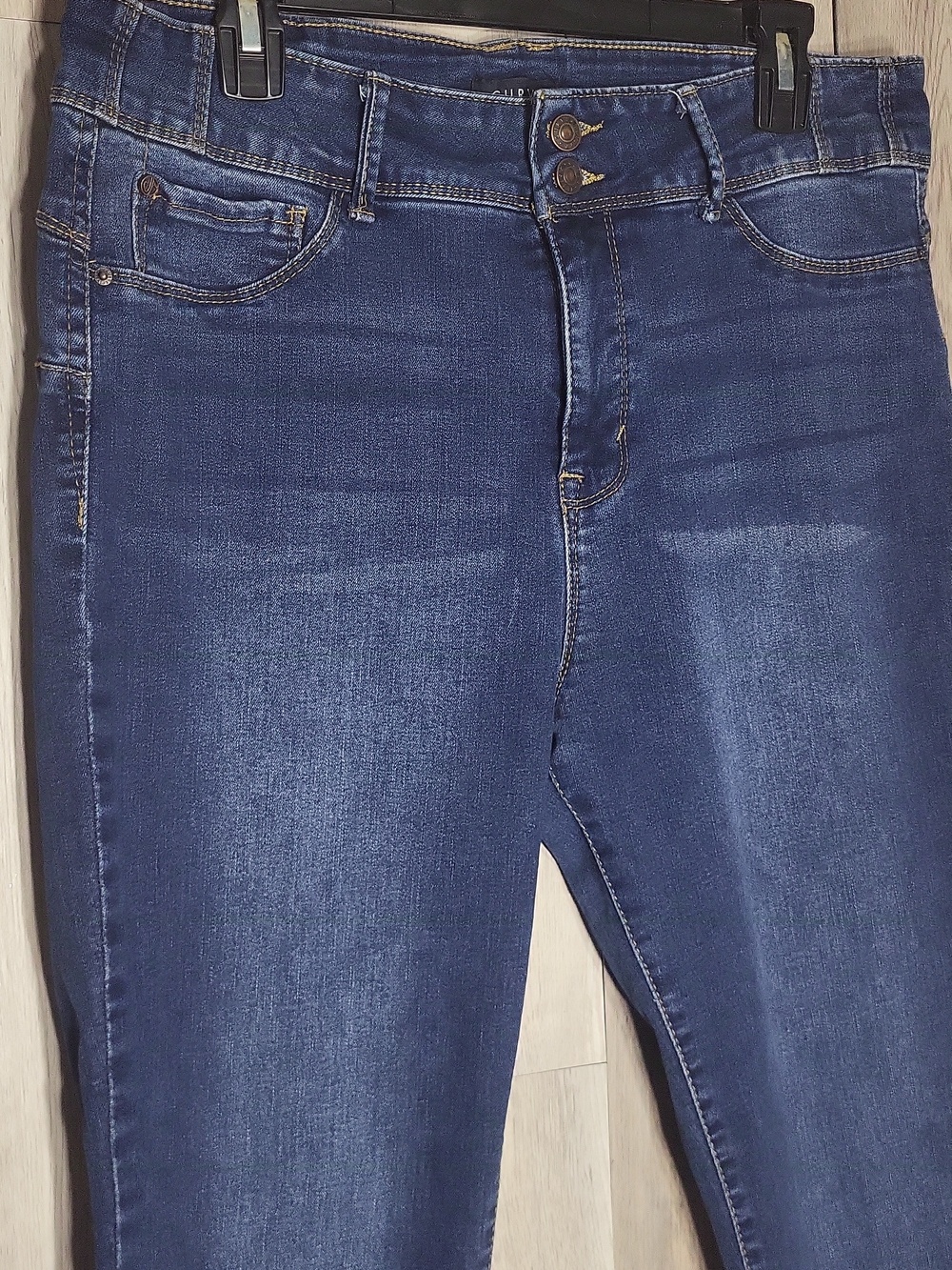 Curve Appeal Curvy Fit Skinny Jeans Womens 14/32 Figure Flattering Stretch Denim